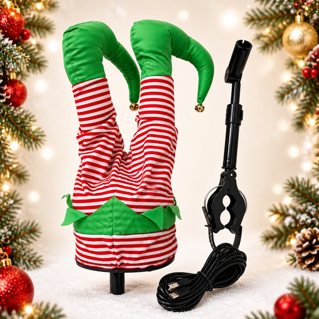 Tinsel Trouble™ Moving Christmas Legs