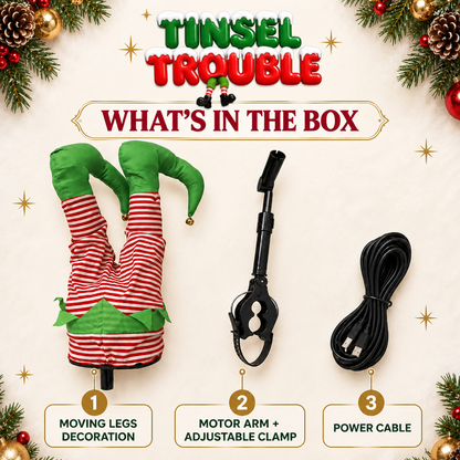 Tinsel Trouble™ Moving Christmas Legs