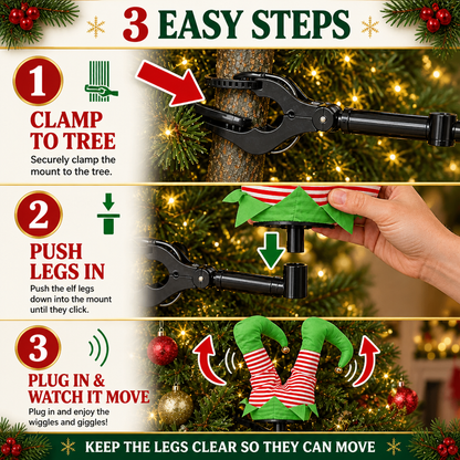 Tinsel Trouble™ Moving Christmas Legs